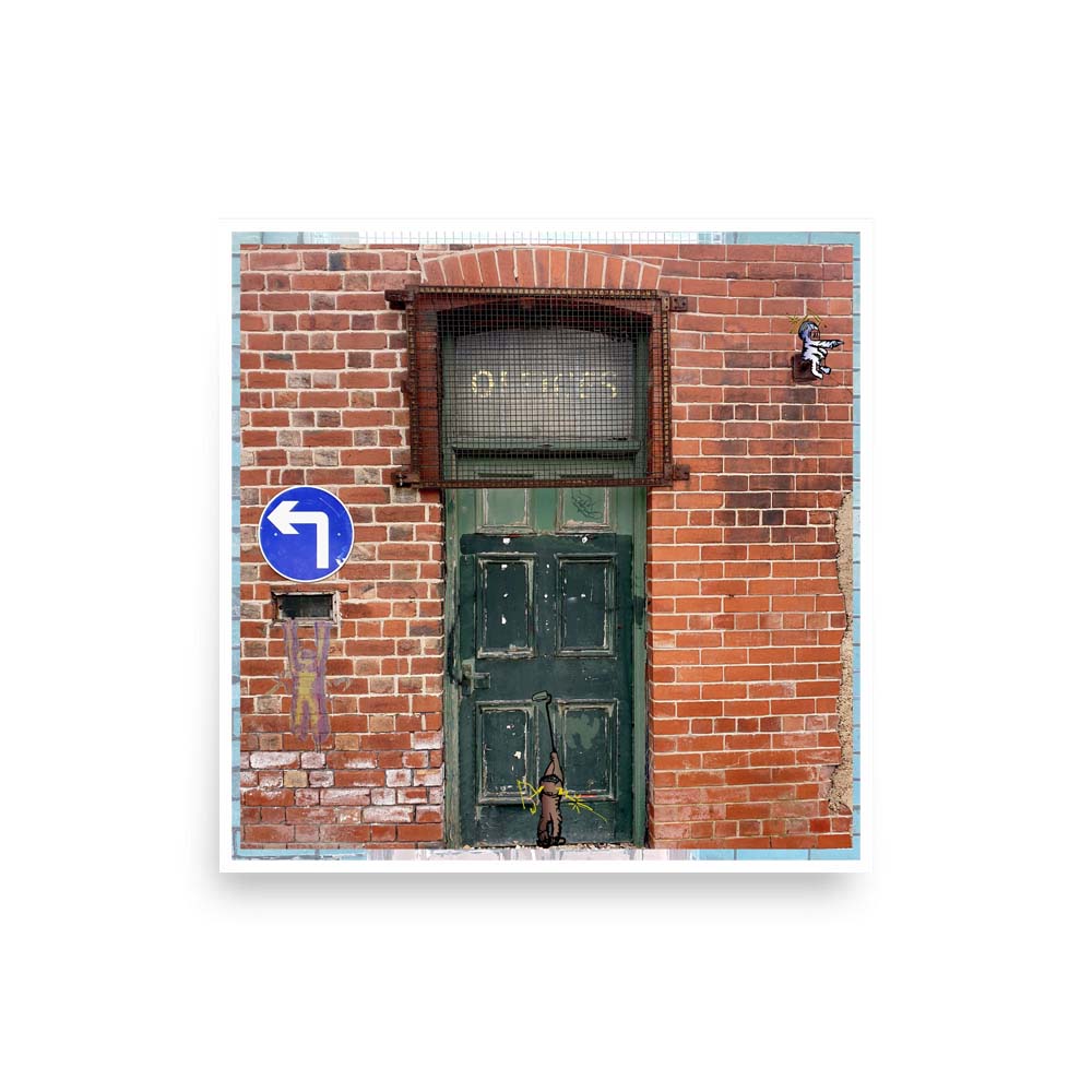 Photography print image of a door with a life like figure. Colours red, blue, green, brown.  Purpose, to be enjoyed, questioned and discussed.
JPG
• 1000 × 1000
• 112.43 kB