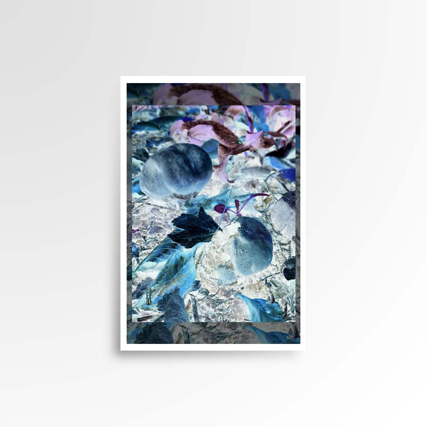 Photography print image of three lifelike figures, hidden in a jungle of mycelium, colours blue, cyan, blue, violet, purple, white, black. Purpose, to be enjoyed in someone's home.
JPG
• 833 × 833
• 77.26 kB