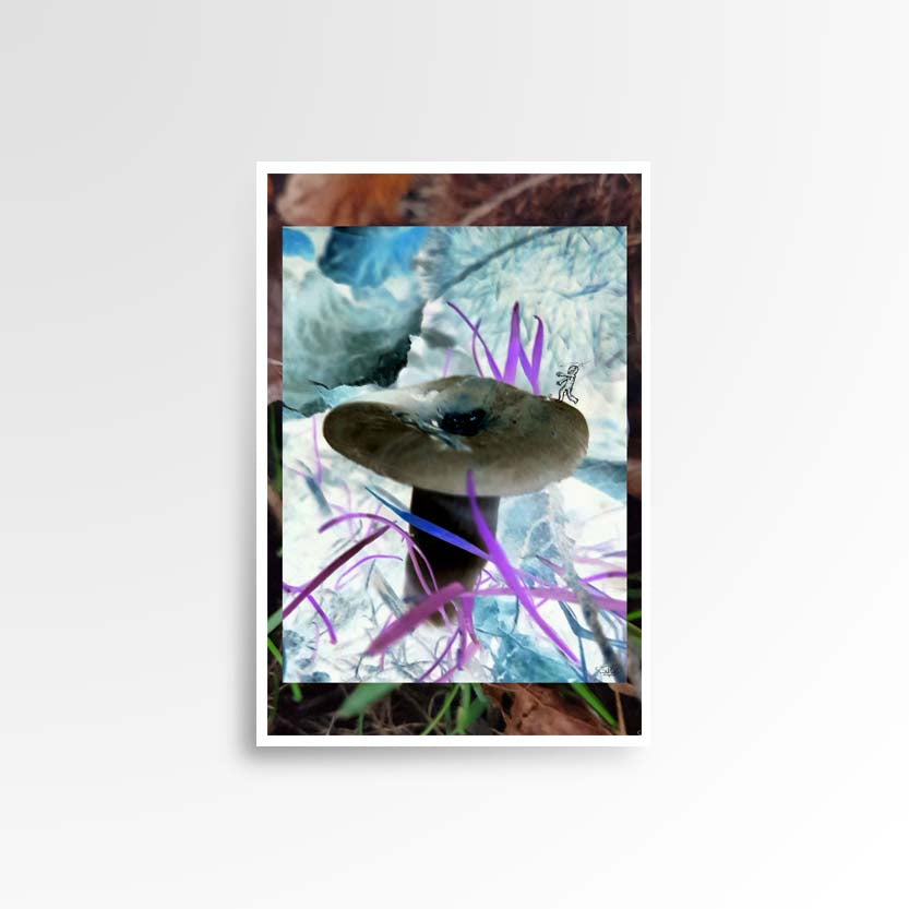 Photography print image of three lifelike figures, hidden in a jungle of mycelium, colours blue, cyan, blue, violet, purple, white, black, green, brown. Purpose, to be enjoyed in someone's home.
JPG
• 833 × 833
• 64.26 kB