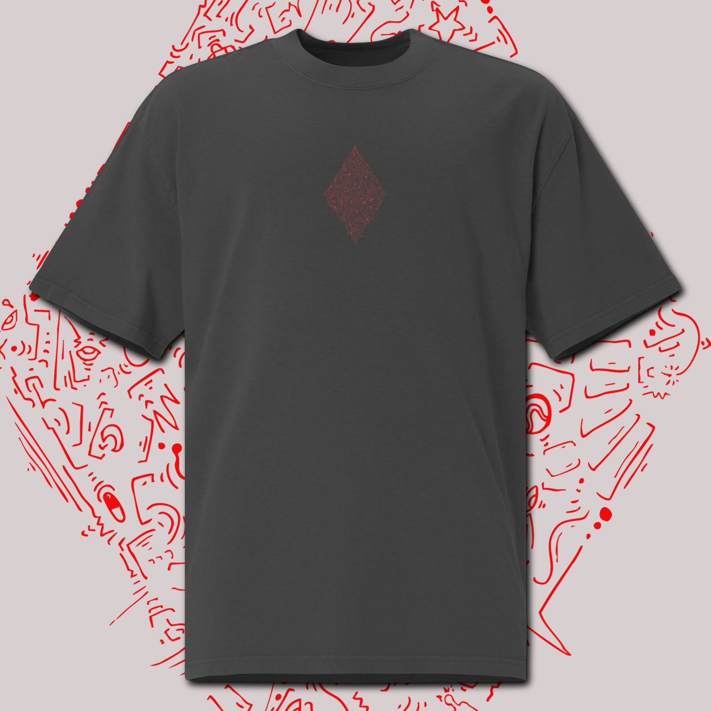 Diamonds                                                            "Oversized faded t-shirt"