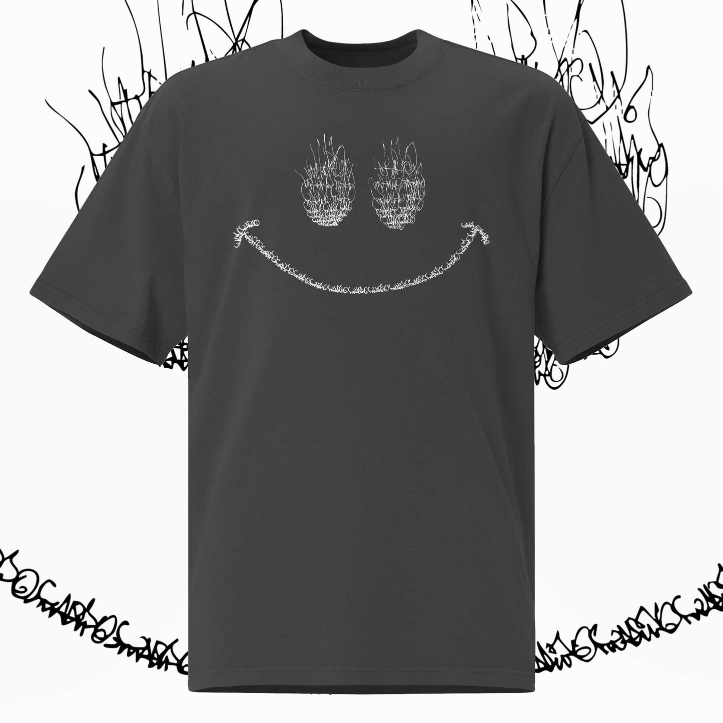 Smile "Oversized faded t-shirt"